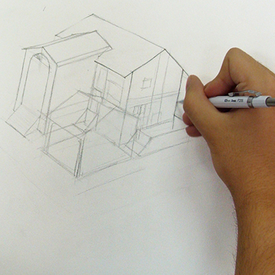 Cursos de Arte - desenho para vestibular de arquitetura